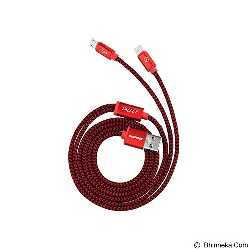 HIPPO Valley Dual Cable 2in1 200CM - Red